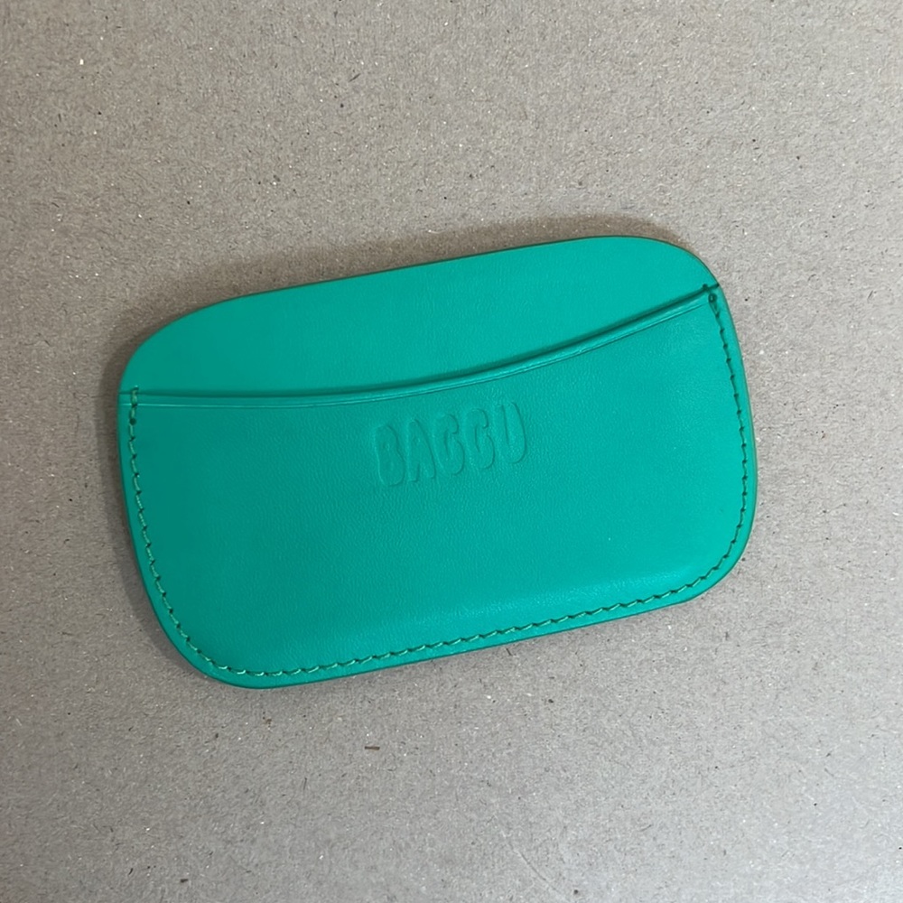 Baggu Credit Card Holder Color Jade